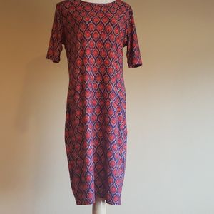LuLaRoe Red and blue sz large